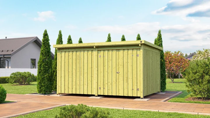 Lagerhaus 607, 389x288, grün imprägniert