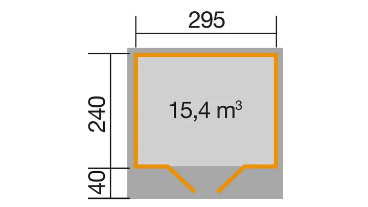 Gartenhaus Blackmount 179, 295x241, Carbongrau