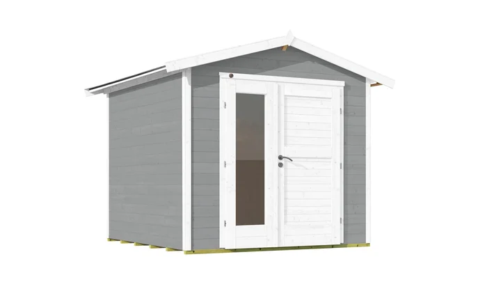 Gartenhaus Blackmount 224, 235x209, Design-Doppeltür, grau