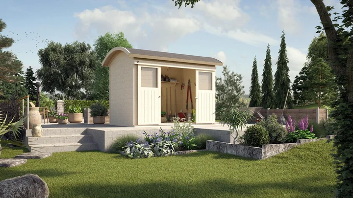 Schiebetürhaus Stockton 228, 295x215, Naturbelassen