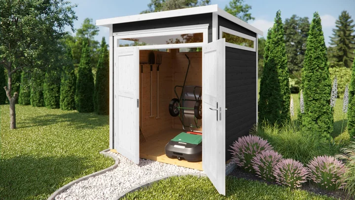 Gartenhaus Limmen 265, 205x115, Anthrazit