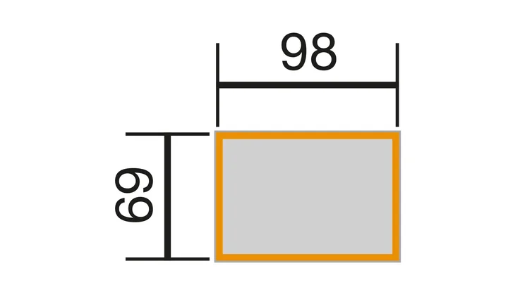 Element-Hochbeet 669, 98x69, Anthrazit