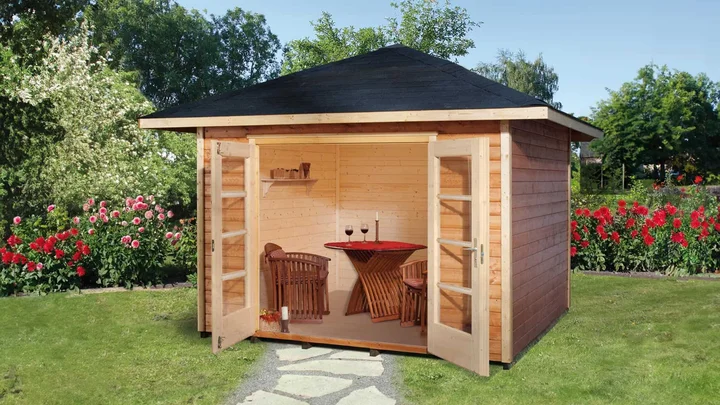 Gartenhaus Thomas, 238x238, Naturbelassen