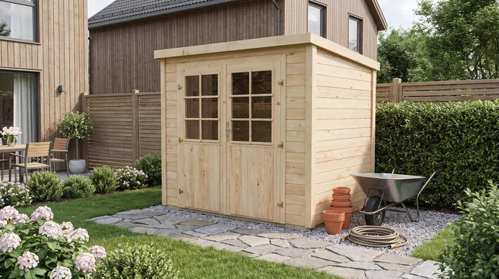 Gartenhaus Lugo, 210x150, Doppeltür, naturbelassen