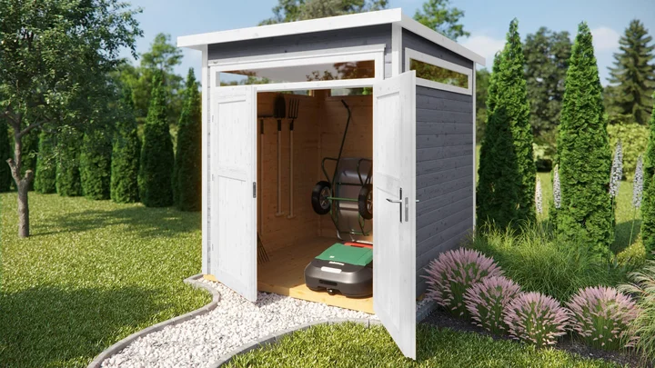 Gartenhaus Limmen 265, 205x115, Carbongrau