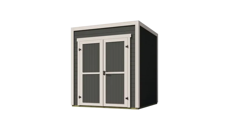 Gartenhaus Batu, 200x200, Vollholz-Doppeltür, anthrazit/grau