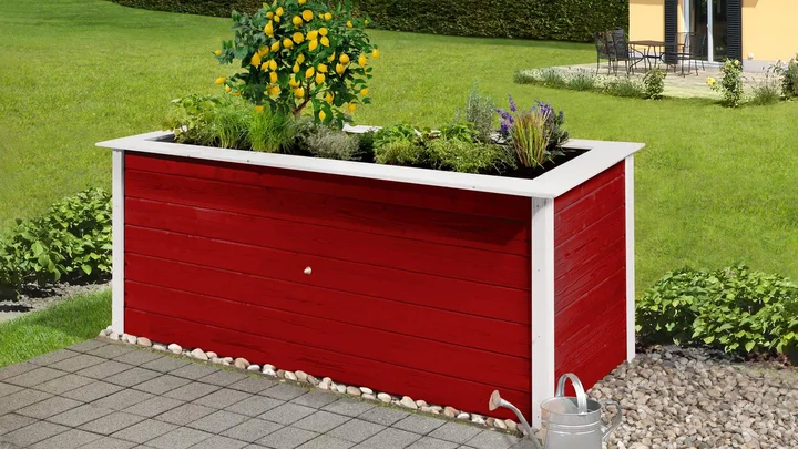 Profi-Hochbeet 669, 205x92, Schwedenrot