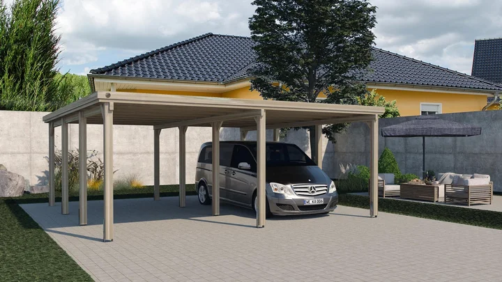 Carport 618, 576x591, Kunststoffdach