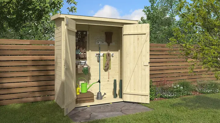 Gerätehaus Mori, 170x67, naturbelassen