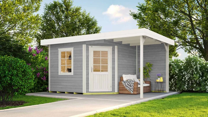 Gartenhaus Winton 213, 385x238, Carbongrau