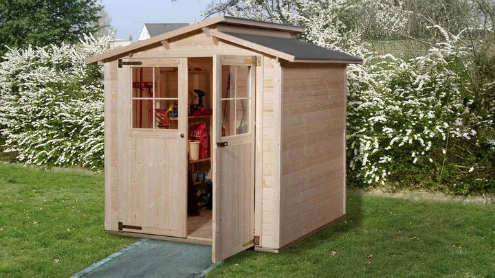 Gartenhaus Blackmount 323, 254x194, Naturbelassen