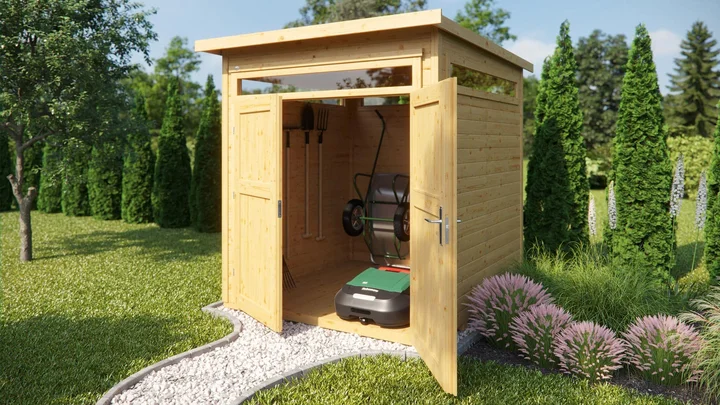 Gartenhaus Limmen 265, 235x239, Naturbelassen