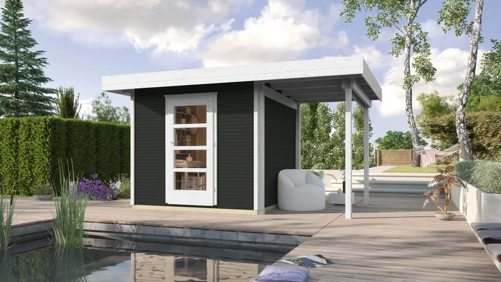 Gartenhaus Kingston wekaLine 172, 445x301, Anthrazit