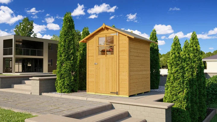 Gartenhaus Blackmount 317, 152x148, Eiche hell lasiert