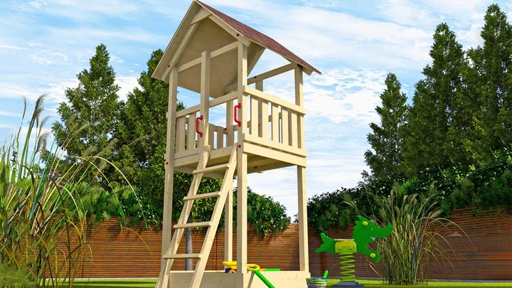 Tabaluga Drachenturm 816,124x100, Naturbelassen