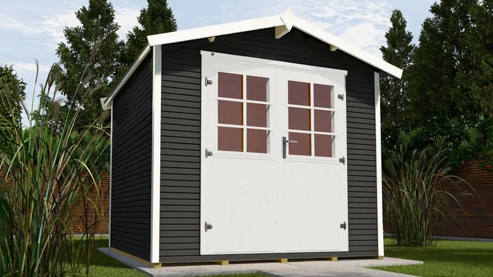 Gartenhaus Barrie wekaLine 218, 241x205, Anthrazit