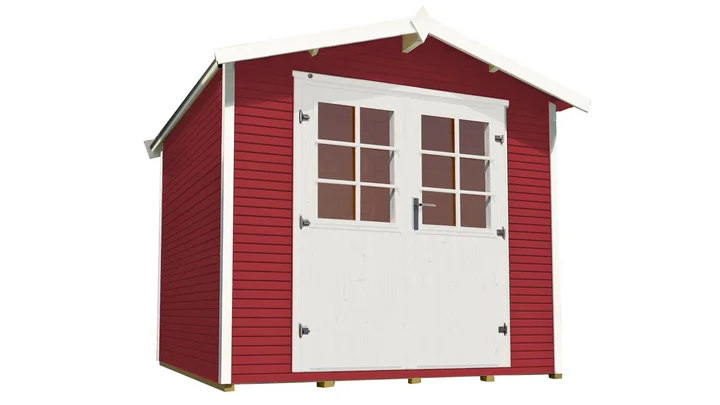 Gartenhaus Barrie wekaLine 218, 301x205, Schwedenrot