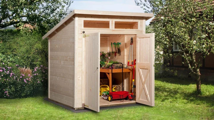 Gartenhaus Limmen 325, 194x200, Naturbelassen