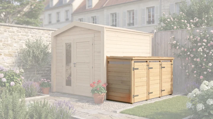 Mülltonnenbox Killarney, 92x230, Naturbelassen