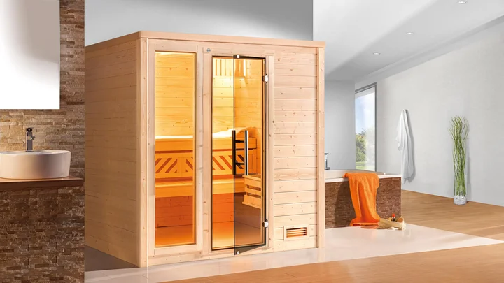 Massivholzsauna Bergen