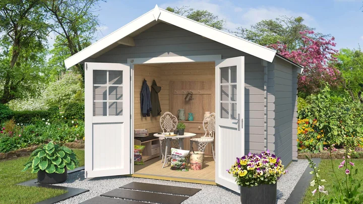 Gartenhaus Vaduz 209, 300x250, Lichtgrau