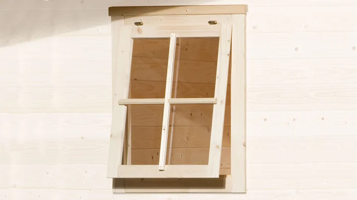 Klappfenster, für 21/28 mm, Naturbelassen