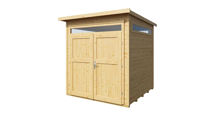 Gartenhaus Limmen 265, 235x239, Naturbelassen