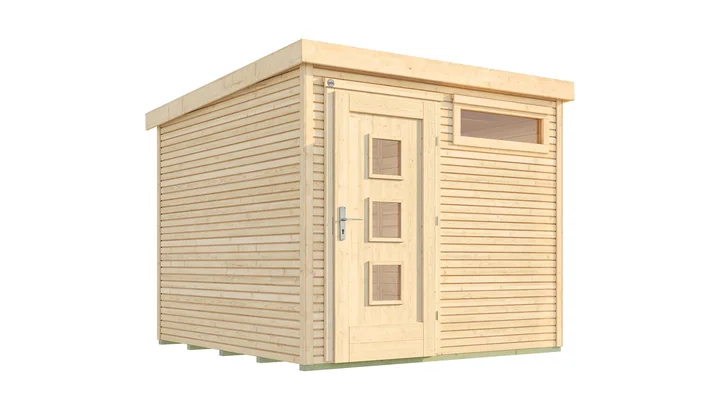 Gartenhaus Granby wekaLine 171, 235x241, Naturbelassen