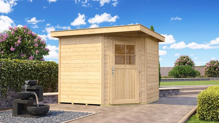 Gartenhaus Blackmount Angle 229, 239x235, Naturbelassen