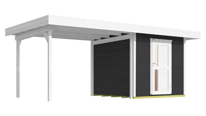 Gartenhaus Softline Kingston 172, 530x241, Anthrazit