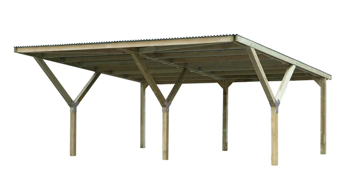 Carport 612, 588x362, Stahldach