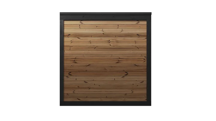 Saunahaus Viira 2, 229x229, Glastür, Fenster, Dachbahn, naturbelassen