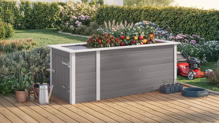 Profi-Hochbeet 669, 205,0x91,7, Grau