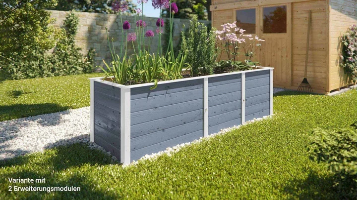 Element-Hochbeet 669, 98x69, Grau