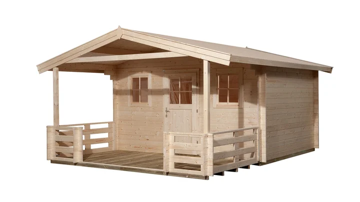 Gartenhaus Blumberg 110, 380x500, Naturbelassen