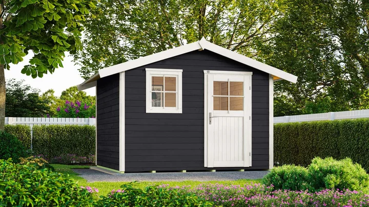 Gartenhaus Blackmount 123, 301x205, Anthrazit