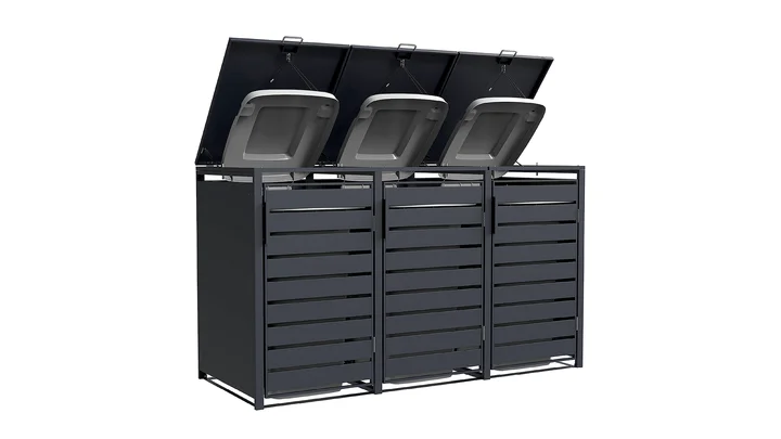 Mülltonnenbox Gary, 198,5x80, 3er, anthrazit