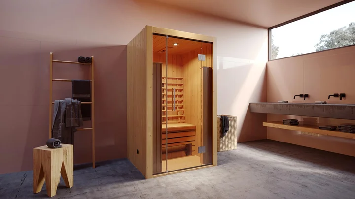 Infrarotkabine Hamina, 108,00x102,50, Naturbelassen