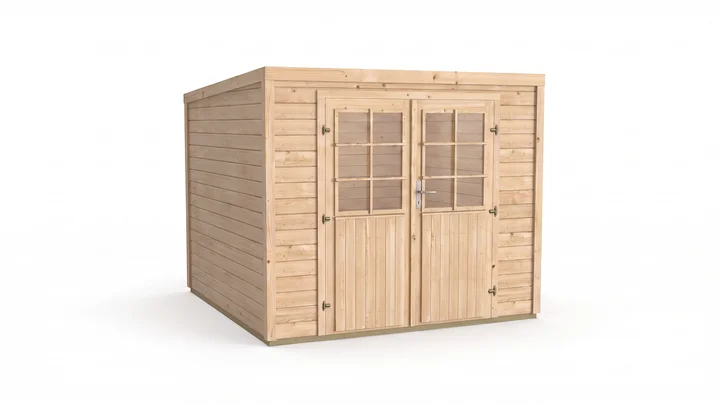Gartenhaus Lugo, 235x235, Doppeltür, naturbelassen
