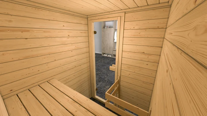 Massivholzsauna Valida