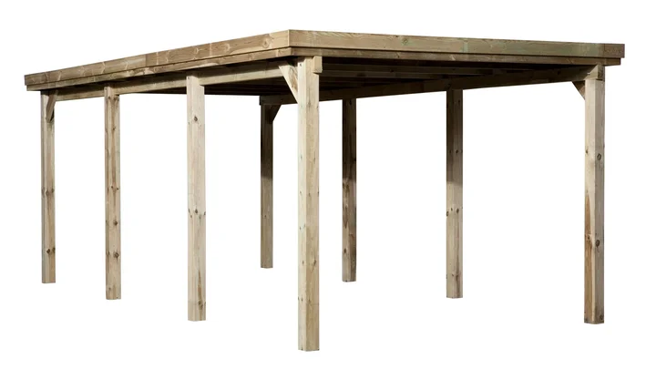 Carport 617, 294x591, Stahldach