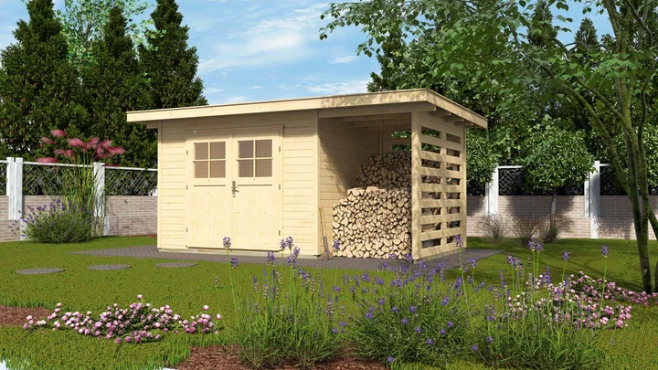 Gartenhaus Blackmount 179, 445x241, Naturbelassen