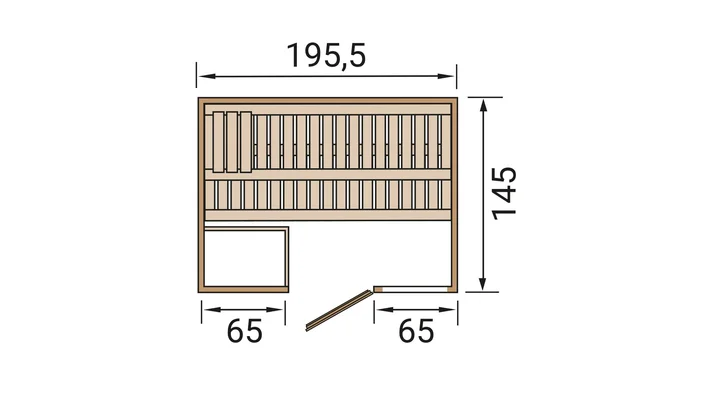 Massivholzsauna Bergen