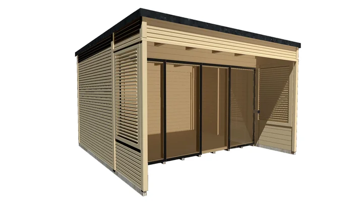 Gartenhaus Cubilis wekaLine 414, 380x480, Naturbelassen