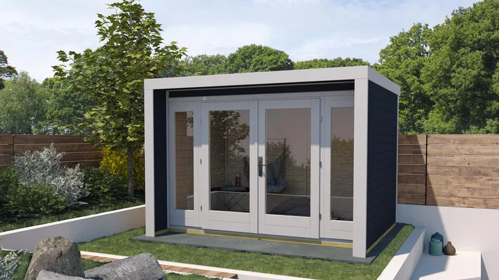 Gartenhaus Daru 263, 235x301, Anthrazit