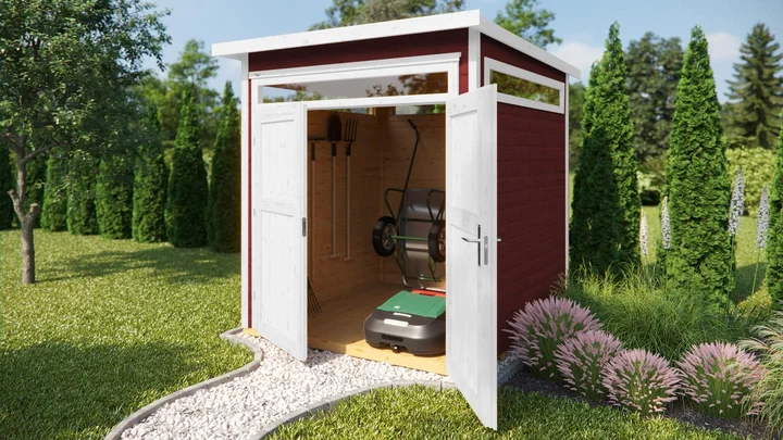 Gartenhaus Limmen 265, 205x209, Schwedenrot