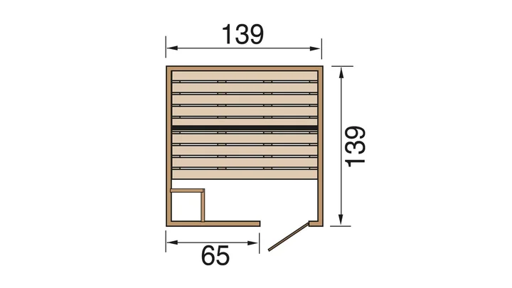 Massivholzsauna Valida
