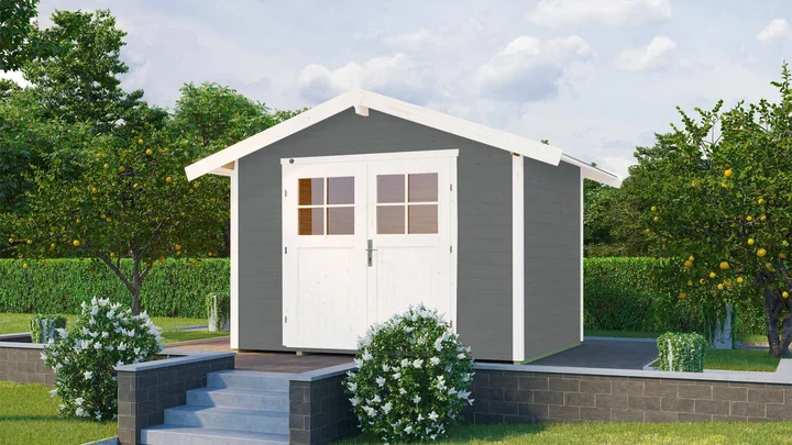 Gartenhaus Blackmount 122, 301x235, Carbongrau