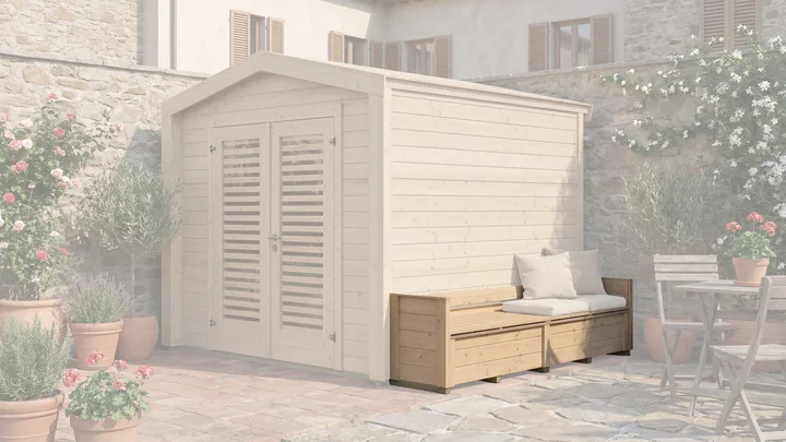 Sitztruhe Killarney, 50x235, Naturbelassen
