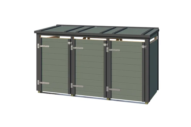 Mülltonnenbox Killarney, 92x230, Grüngrau/Anthrazit